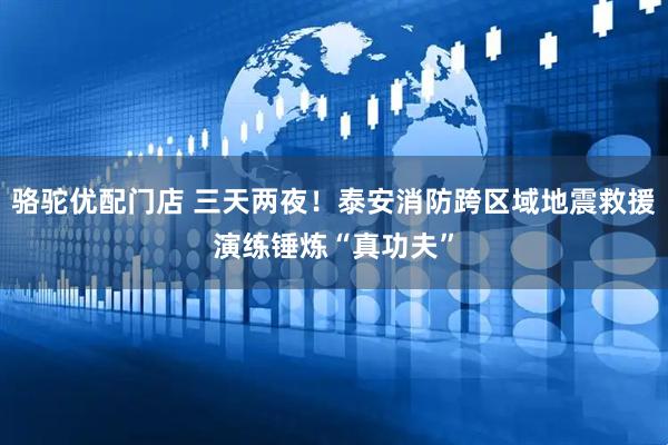 骆驼优配门店 三天两夜！泰安消防跨区域地震救援演练锤炼“真功夫”