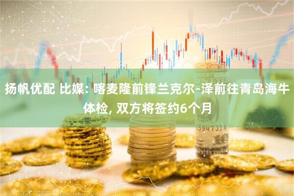 扬帆优配 比媒: 喀麦隆前锋兰克尔-泽前往青岛海牛体检, 双方将签约6个月
